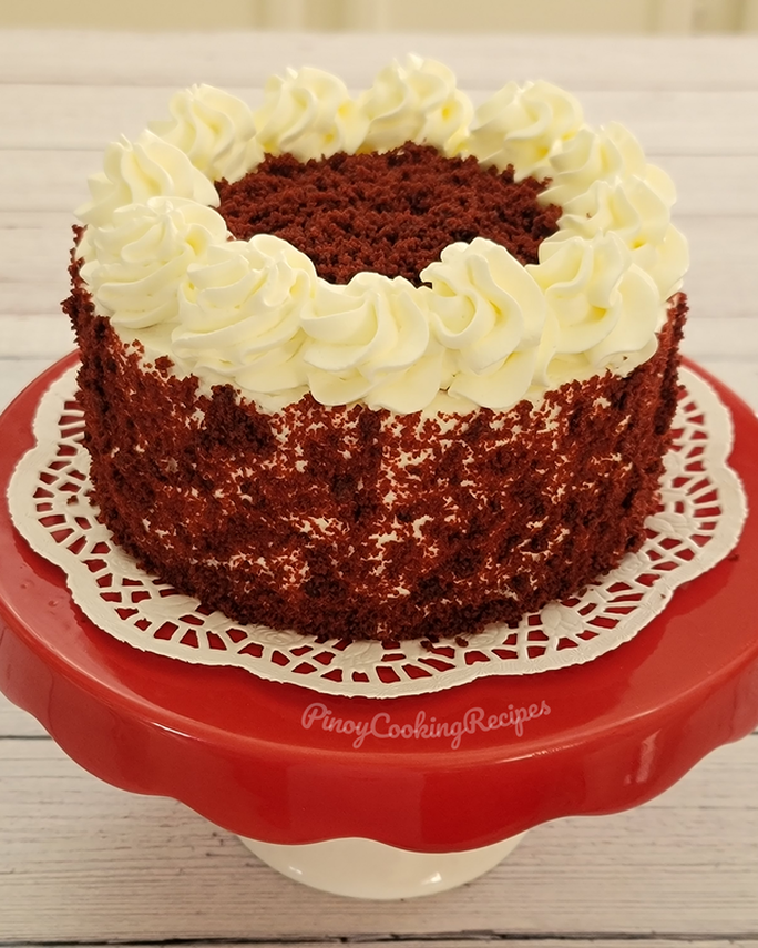 Extra Moist Red Velvet Cake with Whipped Cream Cheese Frosting